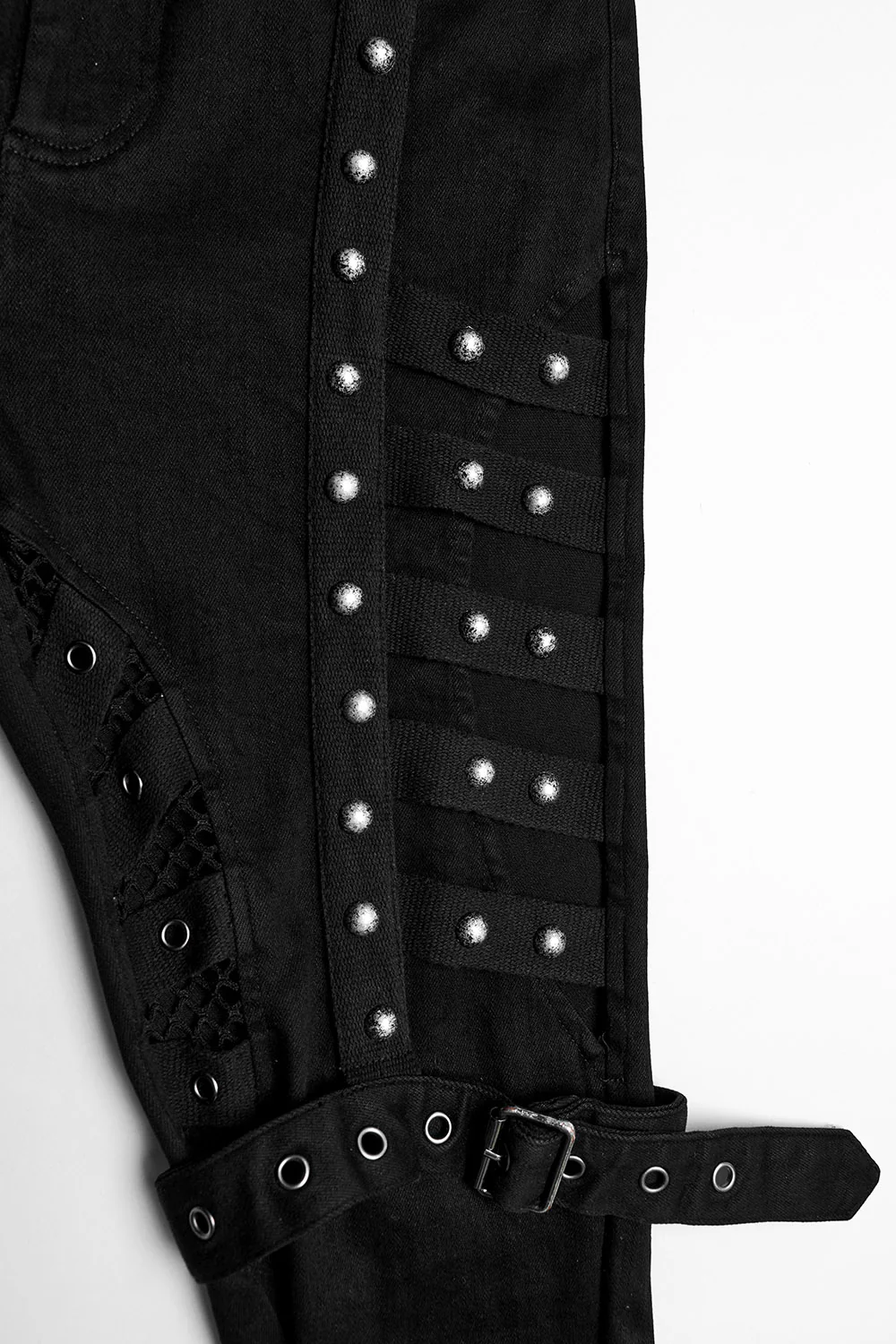 Abyss Fishnet Cutout Skinny Jeans - Image 10