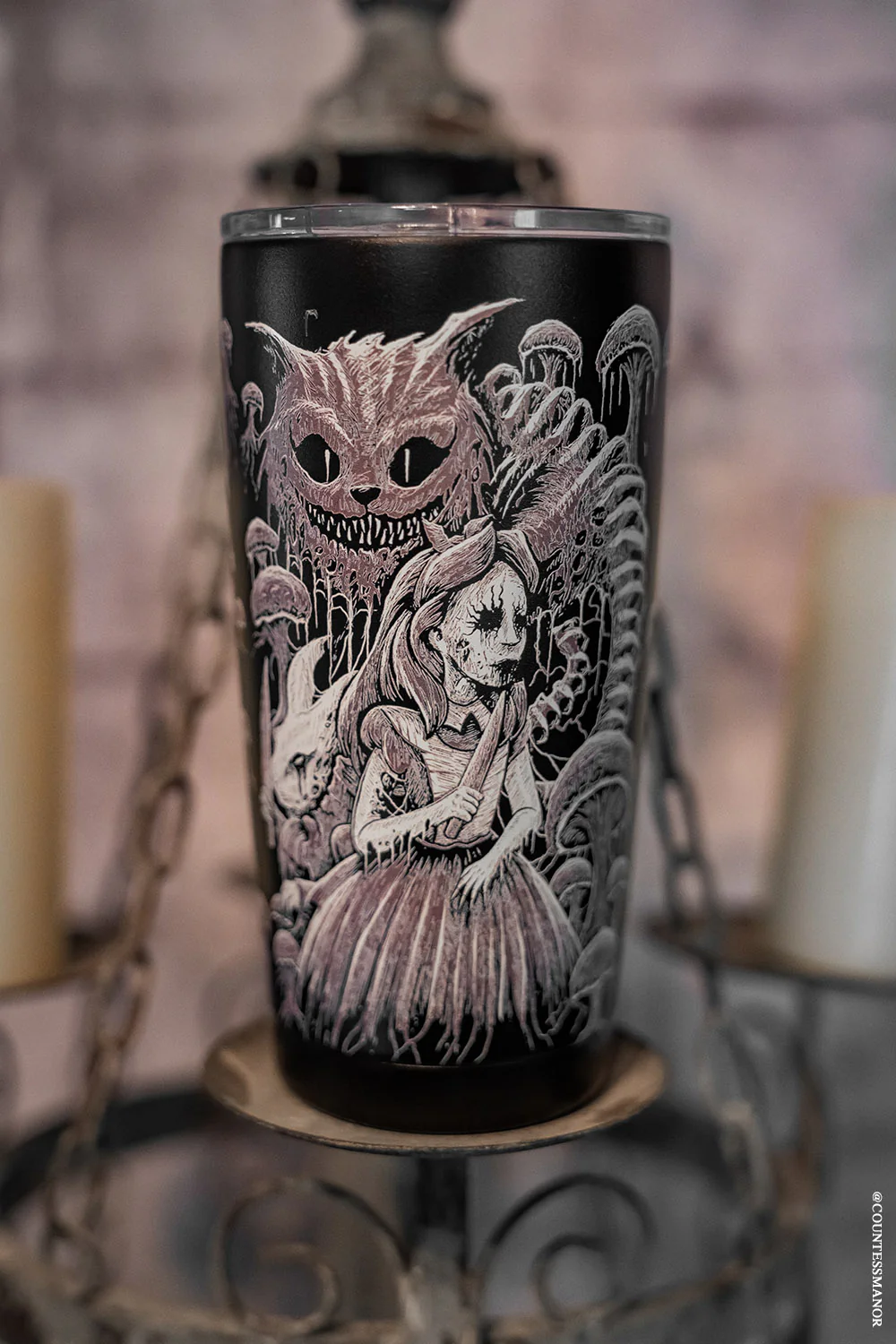 Alice In Murderland 20 oz Travel Mug - Image 5