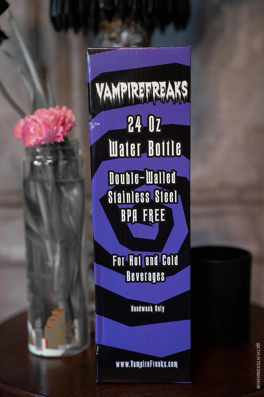 Alice in Murderland 24 Oz Water Bottle Tumbler - Image 5