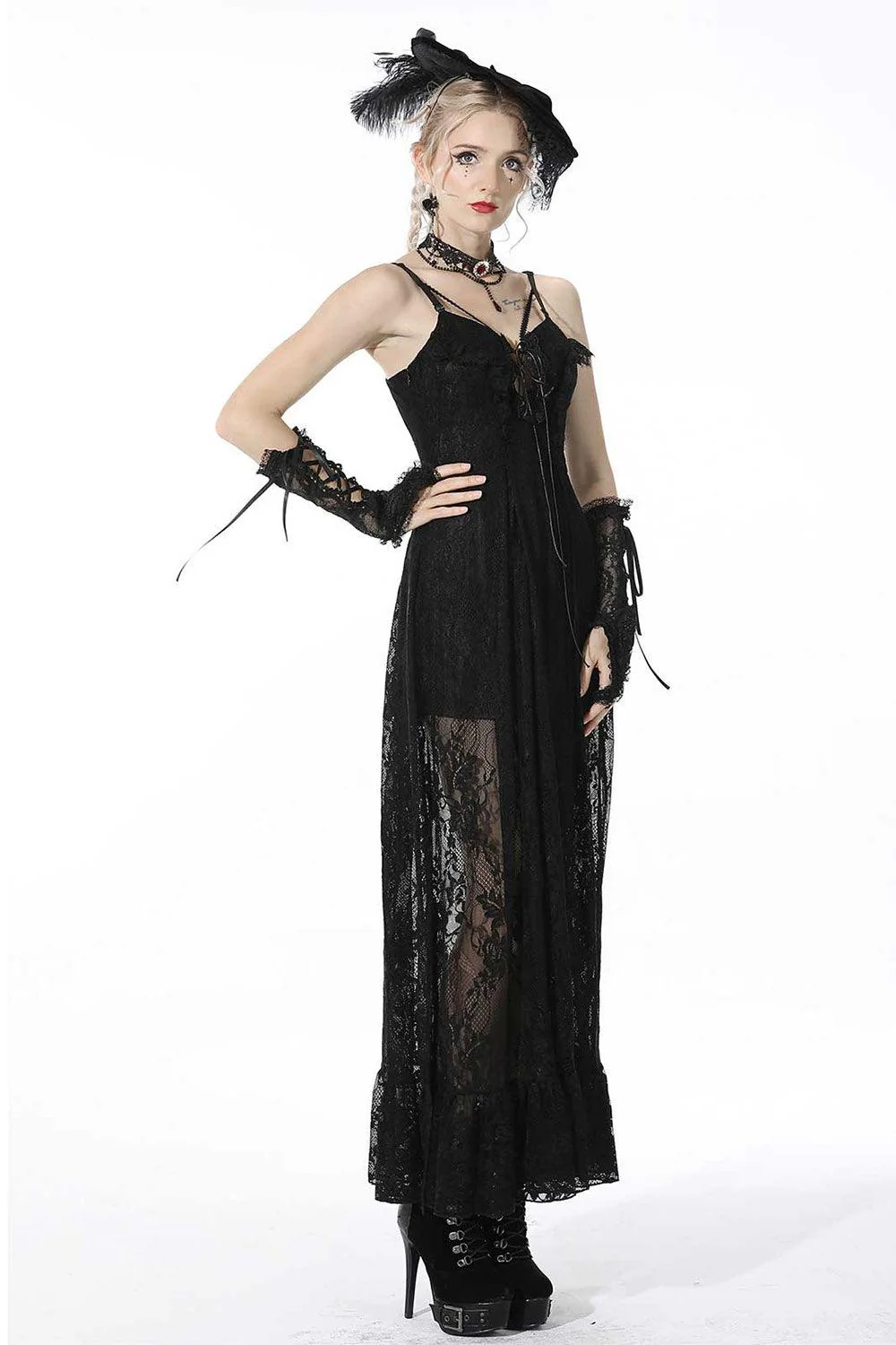Always October Lace Maxi Dress - Image 4