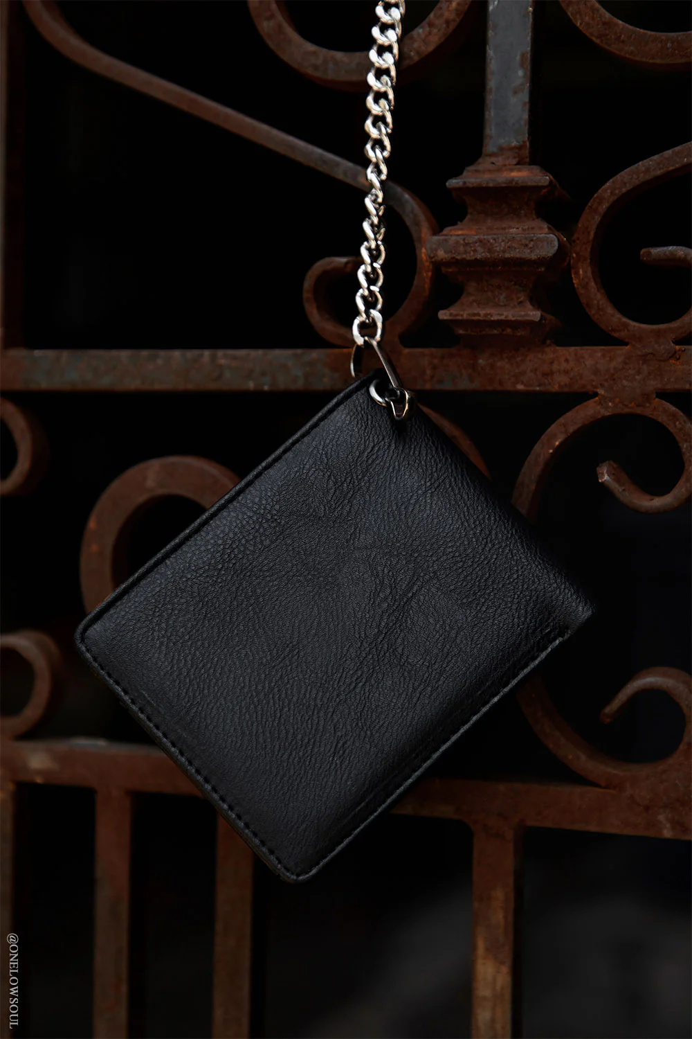 Anarchy Emboss Bifold Wallet w/ Chain - Image 7
