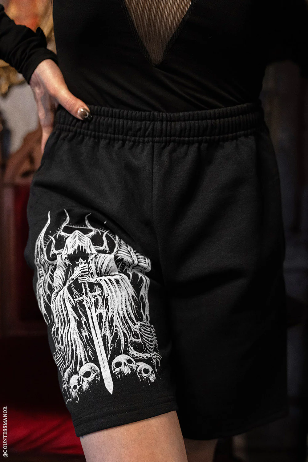 Angel of Death Sweat Shorts [Unisex] - Image 16