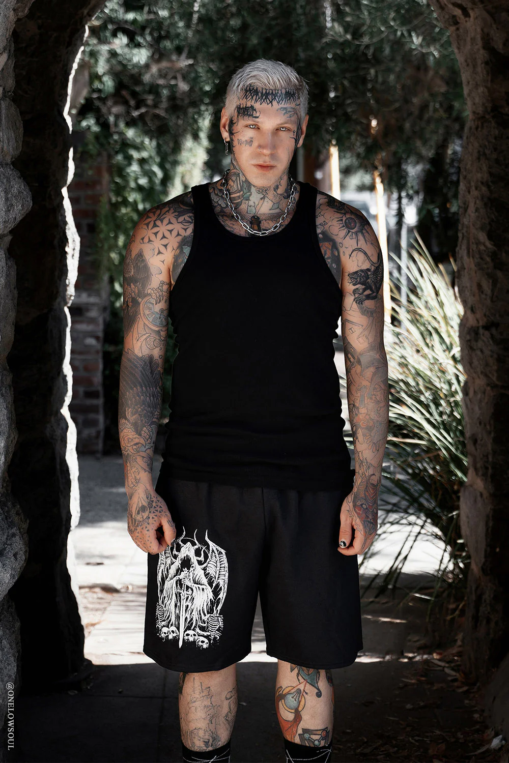 Angel of Death Sweat Shorts [Unisex] - Image 3