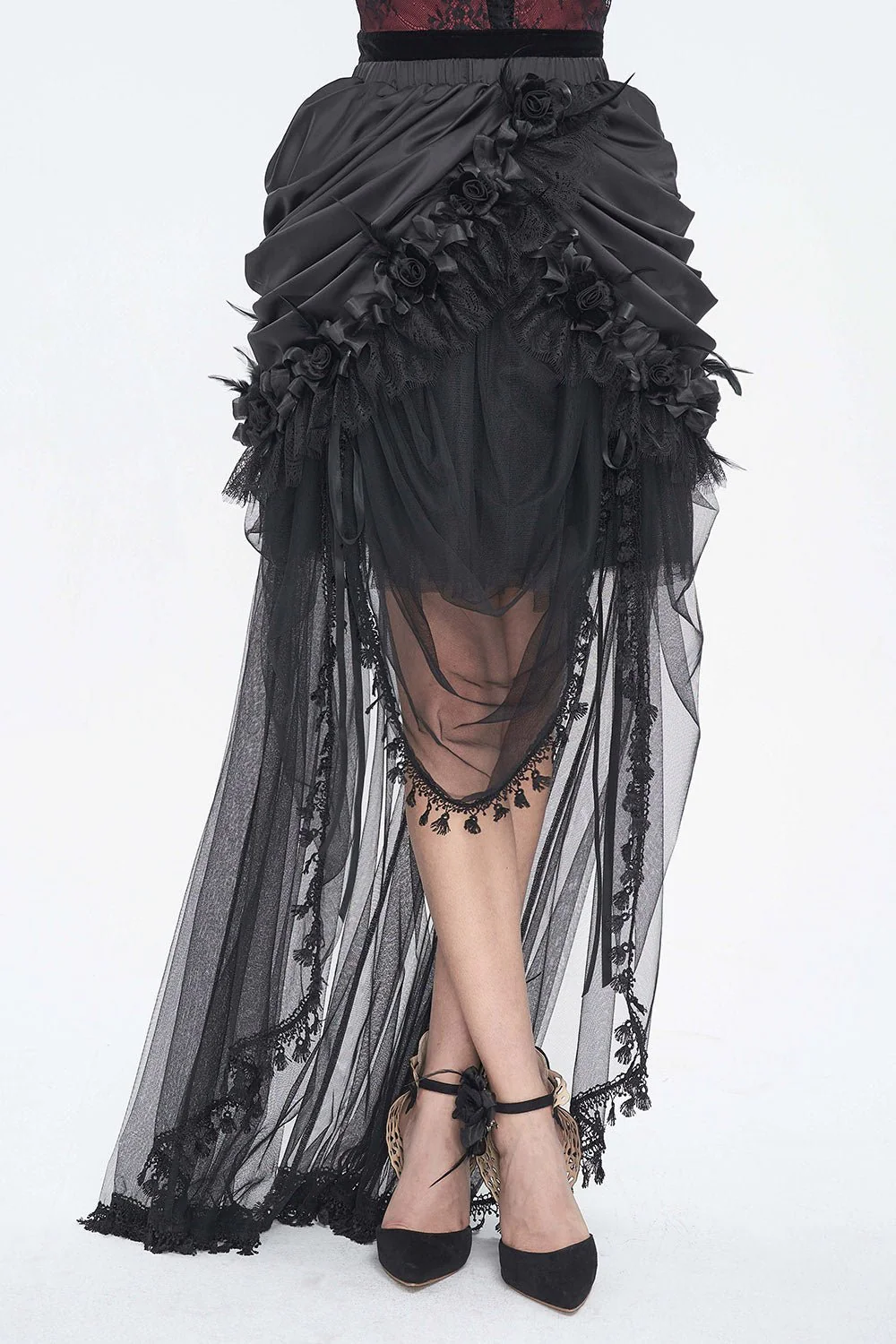 Antoinette Gothic Bustle Skirt with Train - Image 5