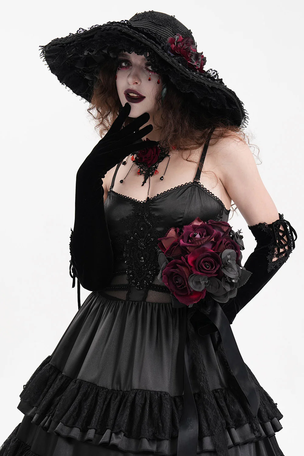 Mourning Hour Floppy Goth Hat - Image 8
