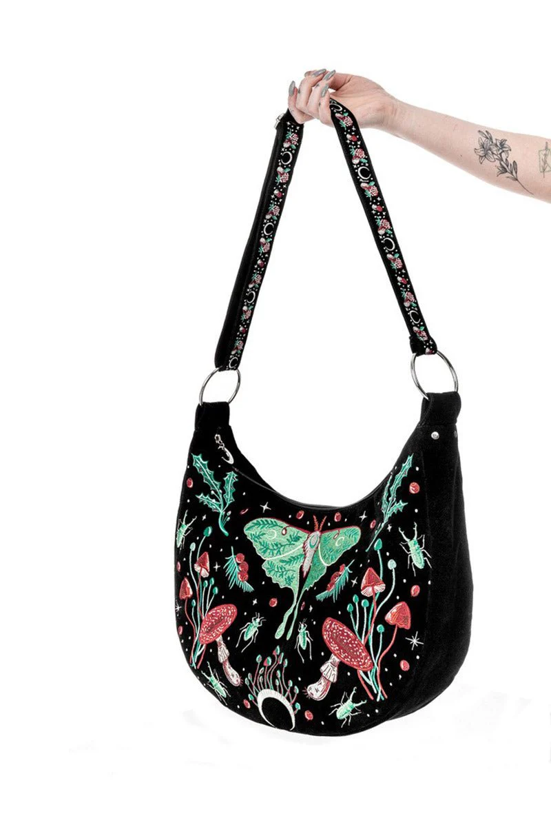 Autumnal Equinox Hobo Bag With Magical Embroidery - Image 3