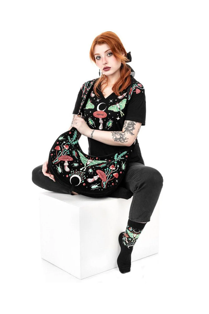 Autumnal Equinox Hobo Bag With Magical Embroidery - Image 5