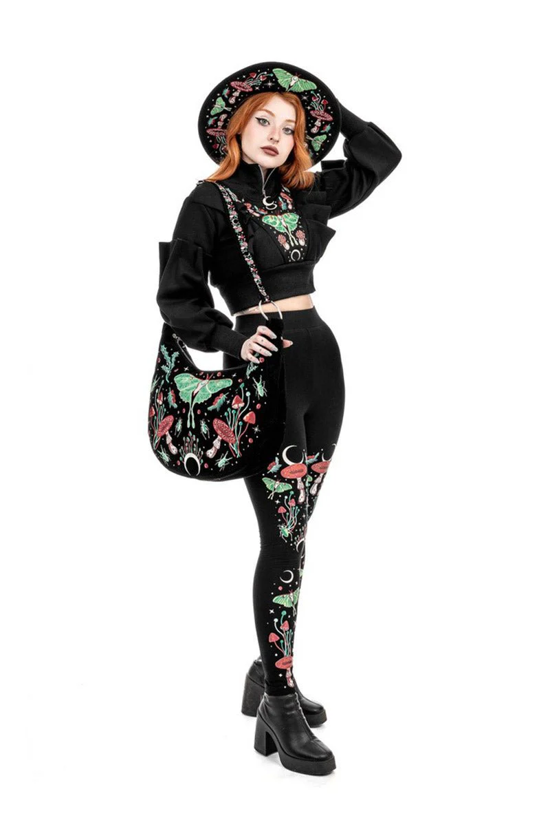 Autumnal Equinox Hobo Bag With Magical Embroidery - Image 6