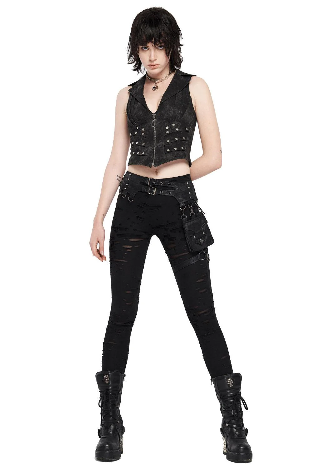 Badlands Distressed Leggings - Image 4