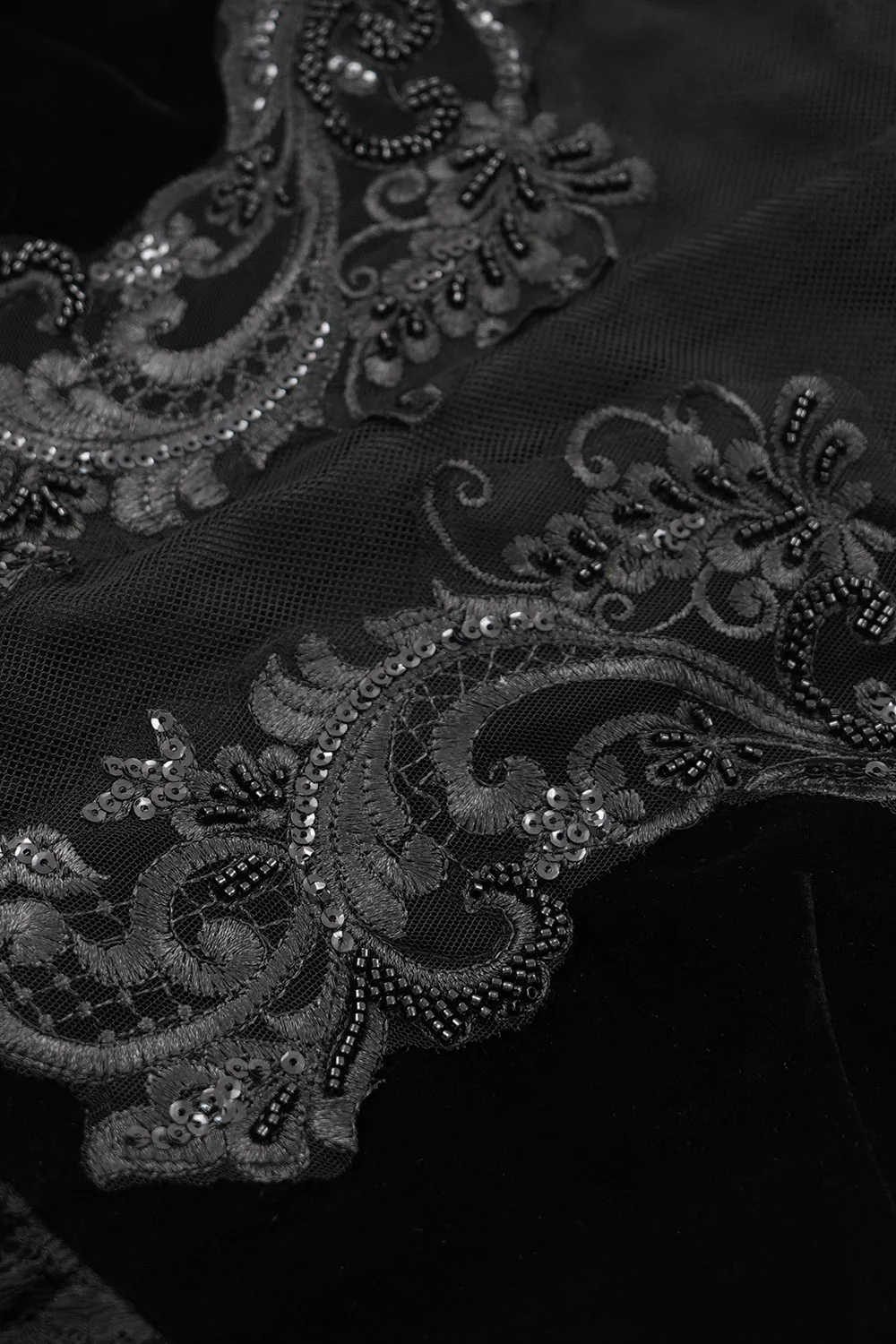 Banshee Beaded Gothic Dress - Image 7