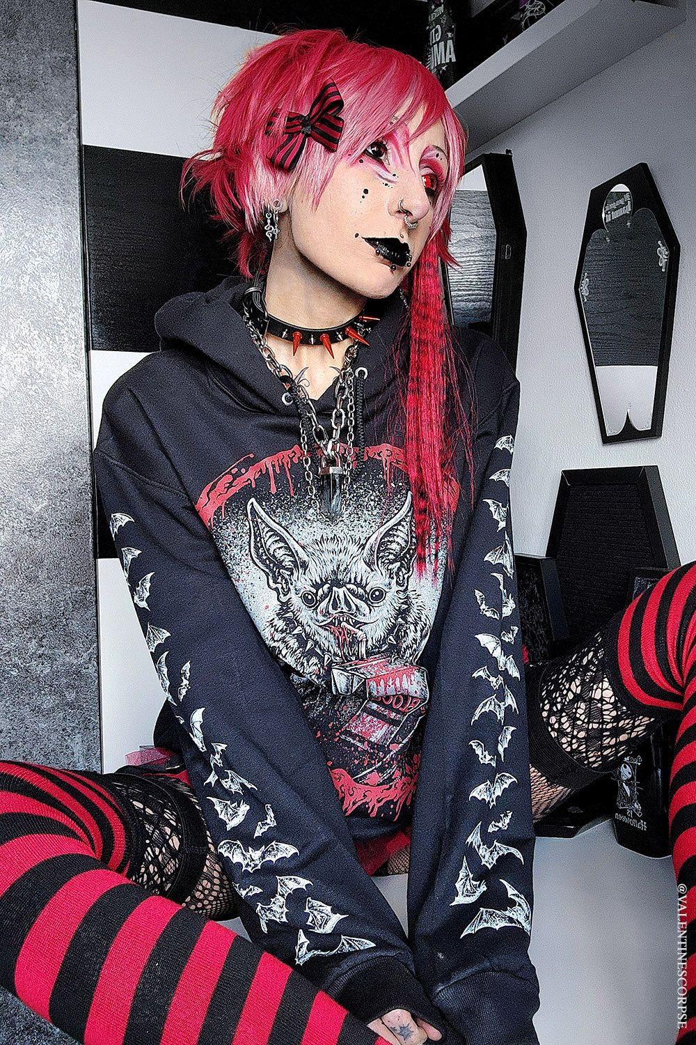 Bat Blood Snack Time Hoodie - Image 15