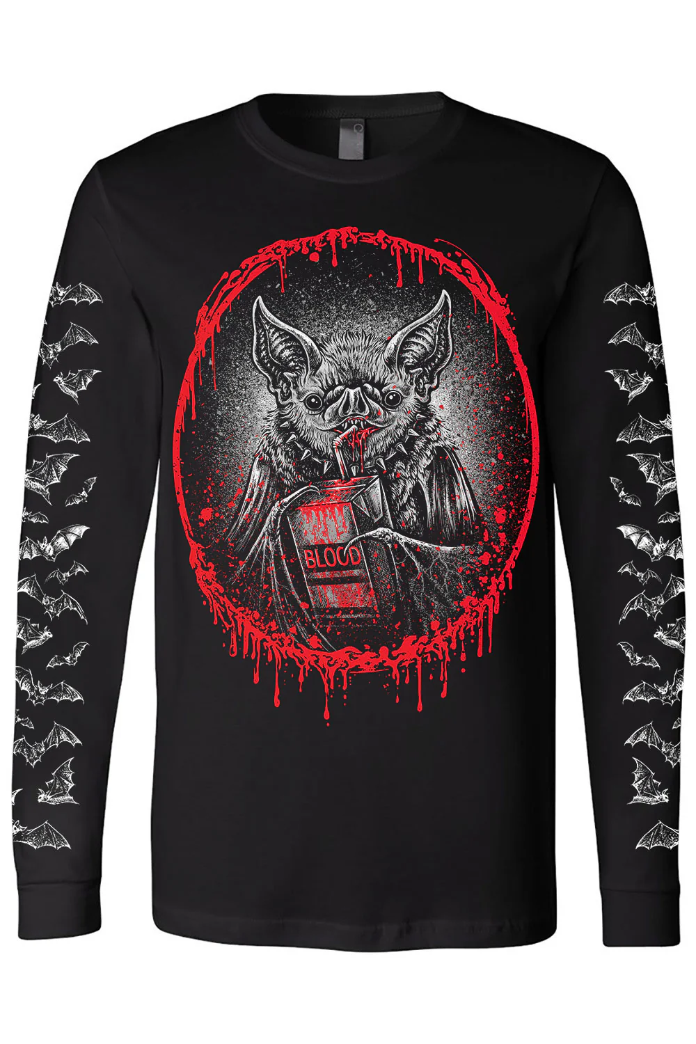 Bat Blood Snack Time T-shirt - Image 3