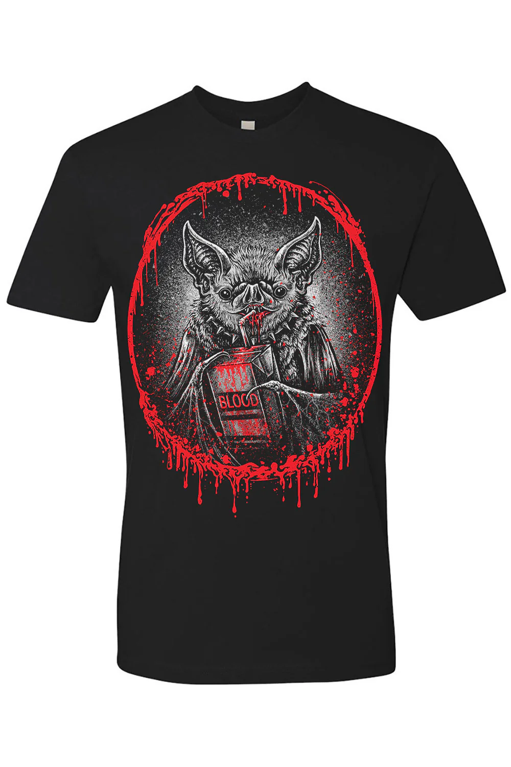 Bat Blood Snack Time T-shirt - Image 4