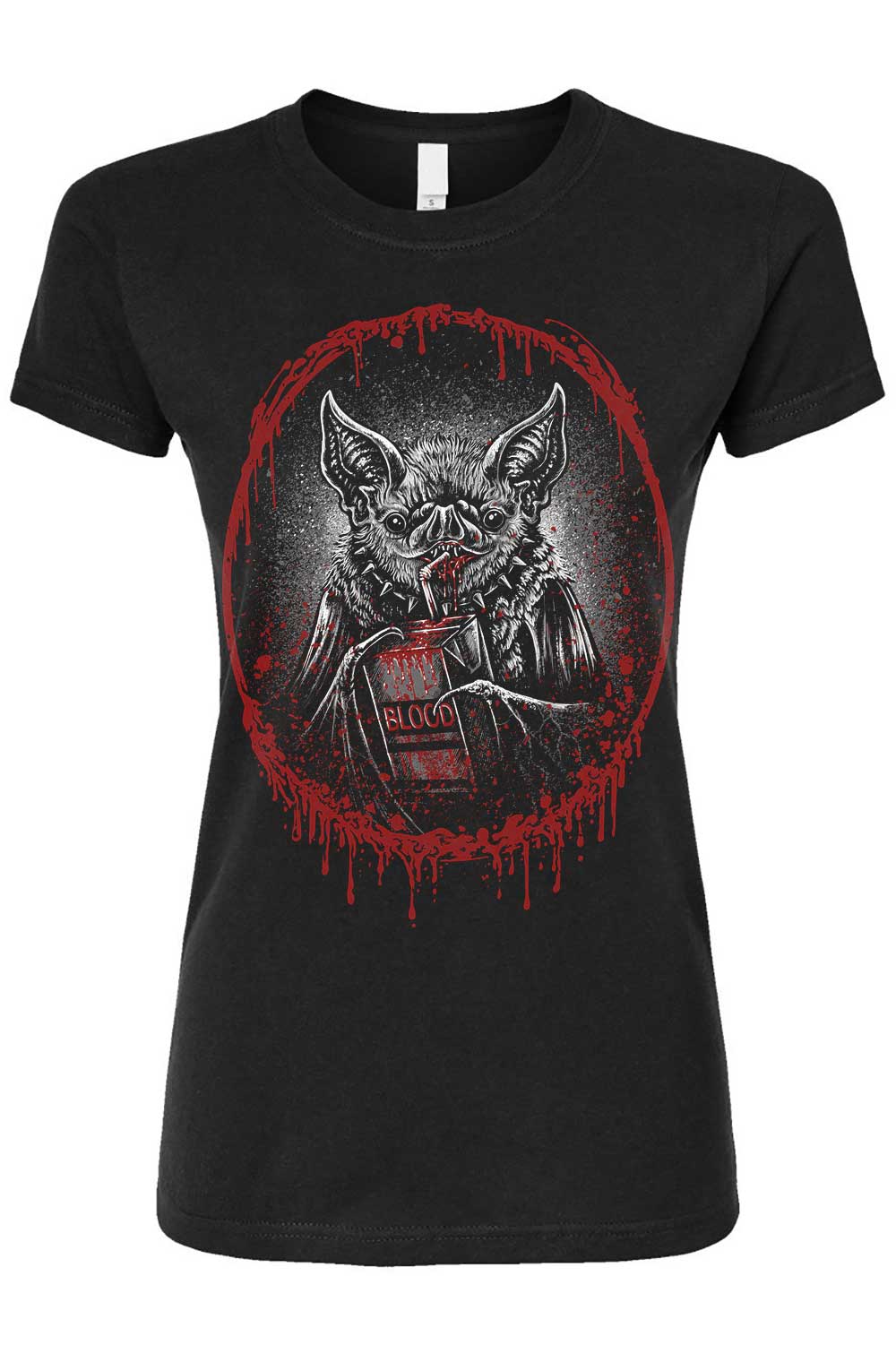 Bat Blood Snack Time T-shirt - Image 5