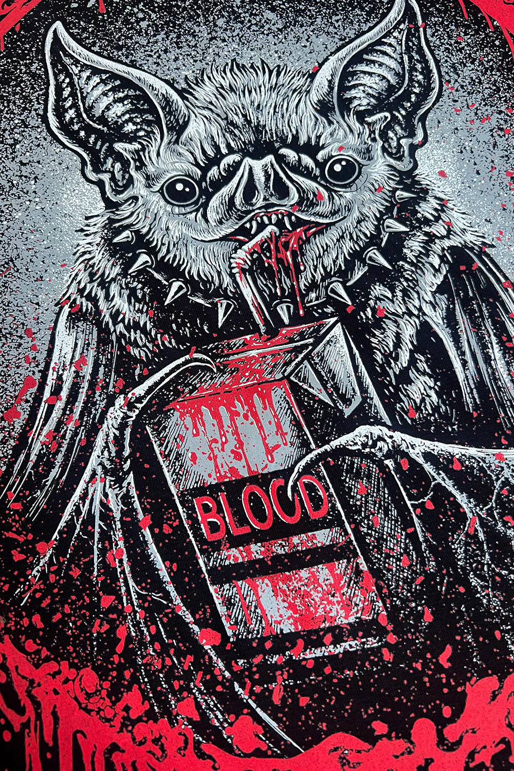 Bat Blood Snack Time T-shirt - Image 9