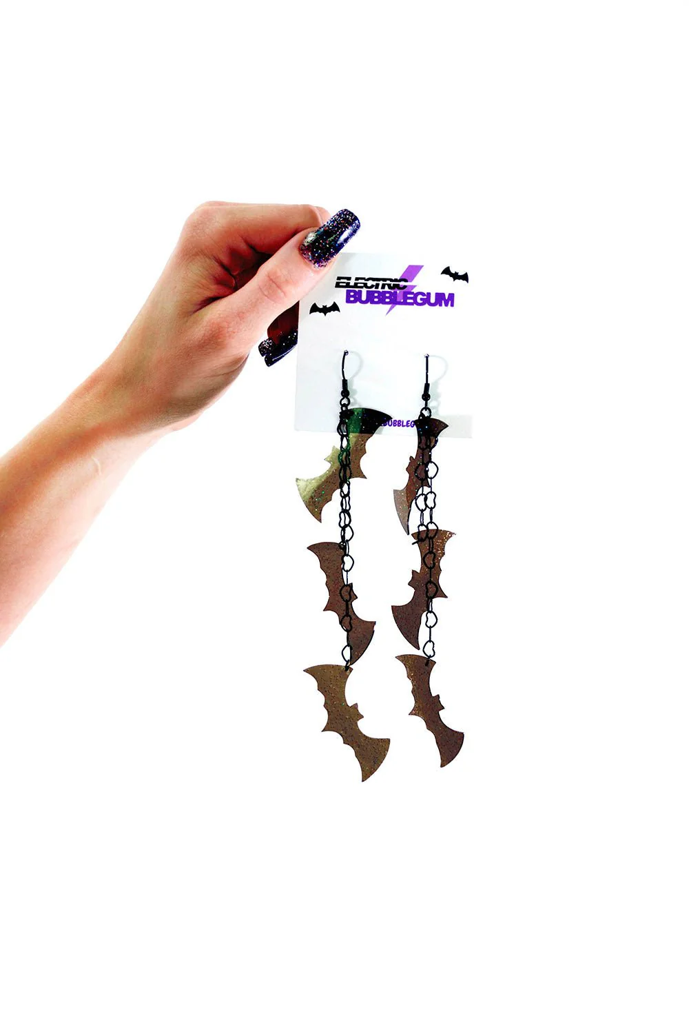Bat Dangle Earrings - Image 2