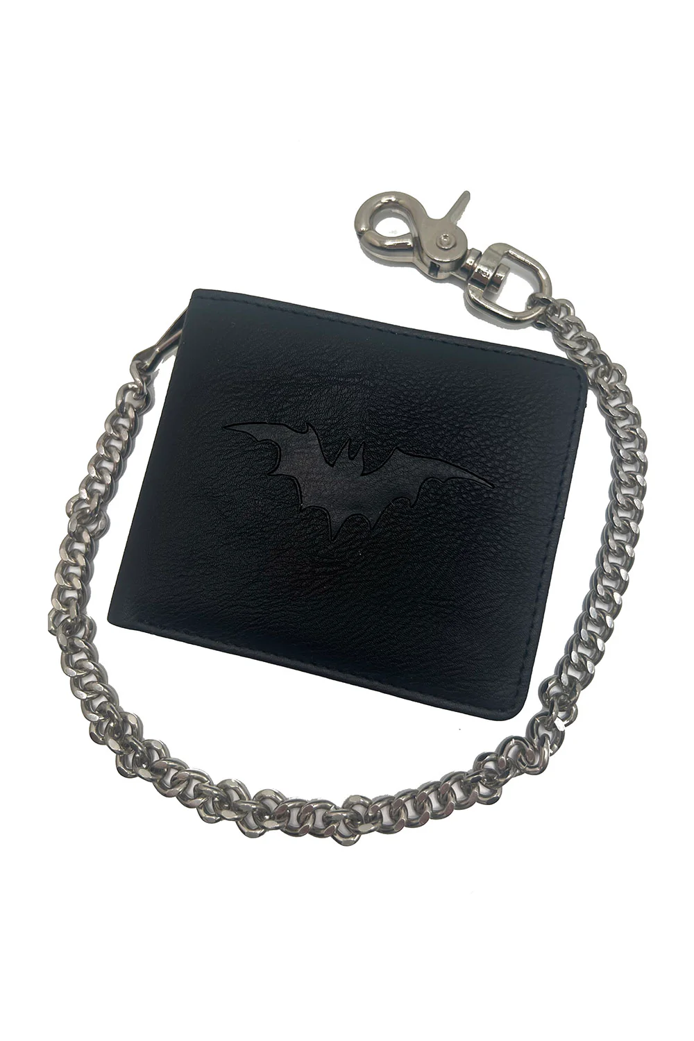 Bat Emboss Bifold Wallet w/ Chain - Image 9