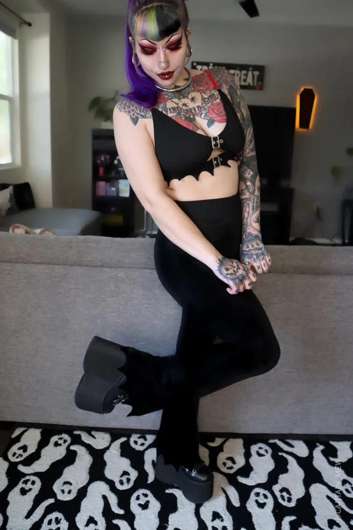Bat Wing Flare Pants - Image 4