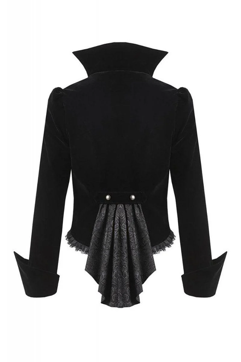 Batwing Collar Tailed Coat - Image 5