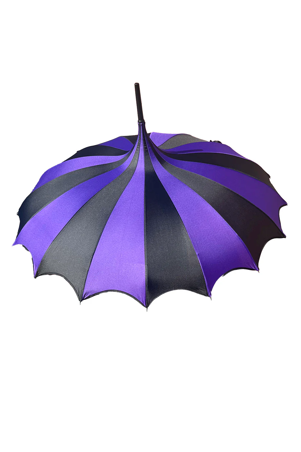 Batwing Pagoda Umbrella [BLACK/DARK PURPLE] - Image 6