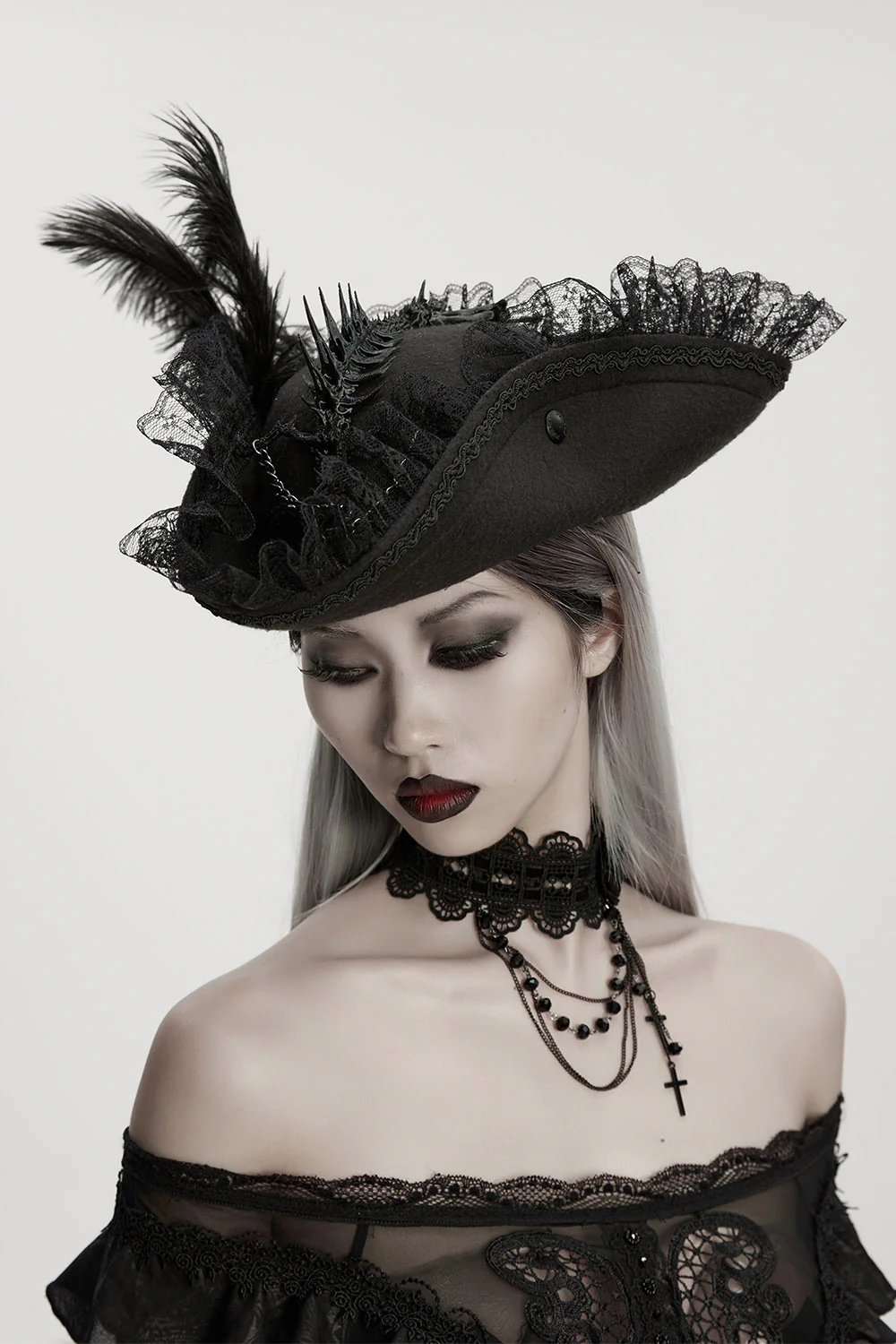 Beast Bones Gothic Pirate Hat - Image 5