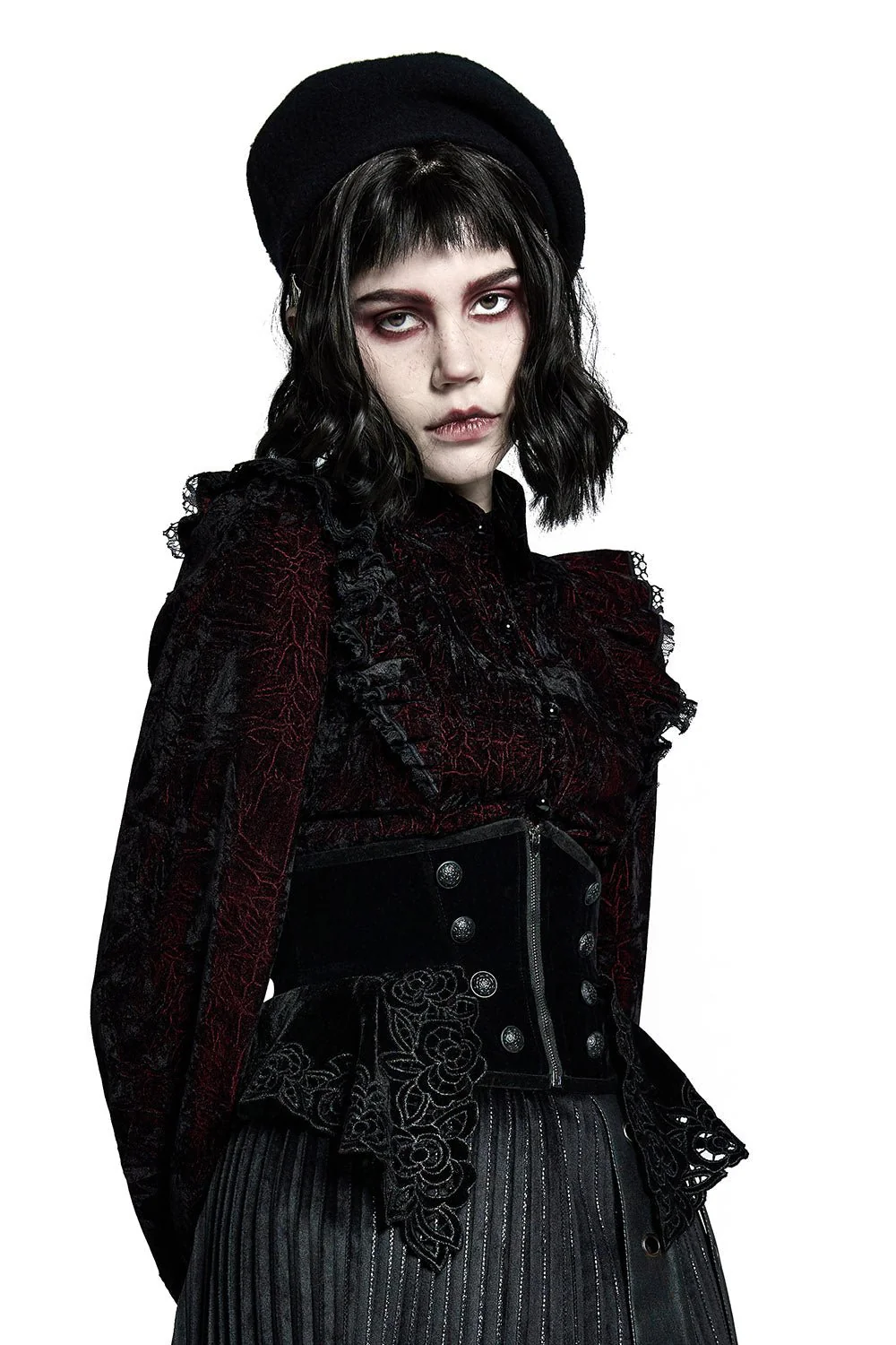 Beautiful Death Velvet Corset - Image 5