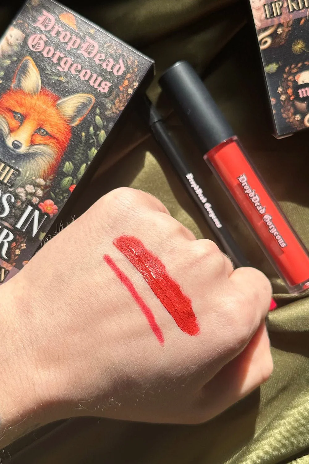Big Bad Wolf Liquid Lip & Liner Kit [Cherry Red] - Image 4