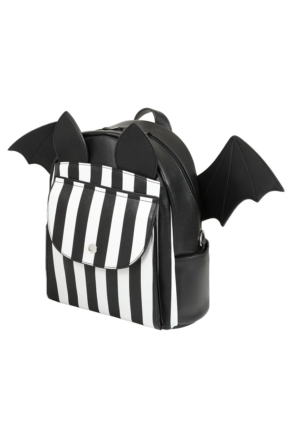 Black and White Striped Batwing Backpack - Image 2
