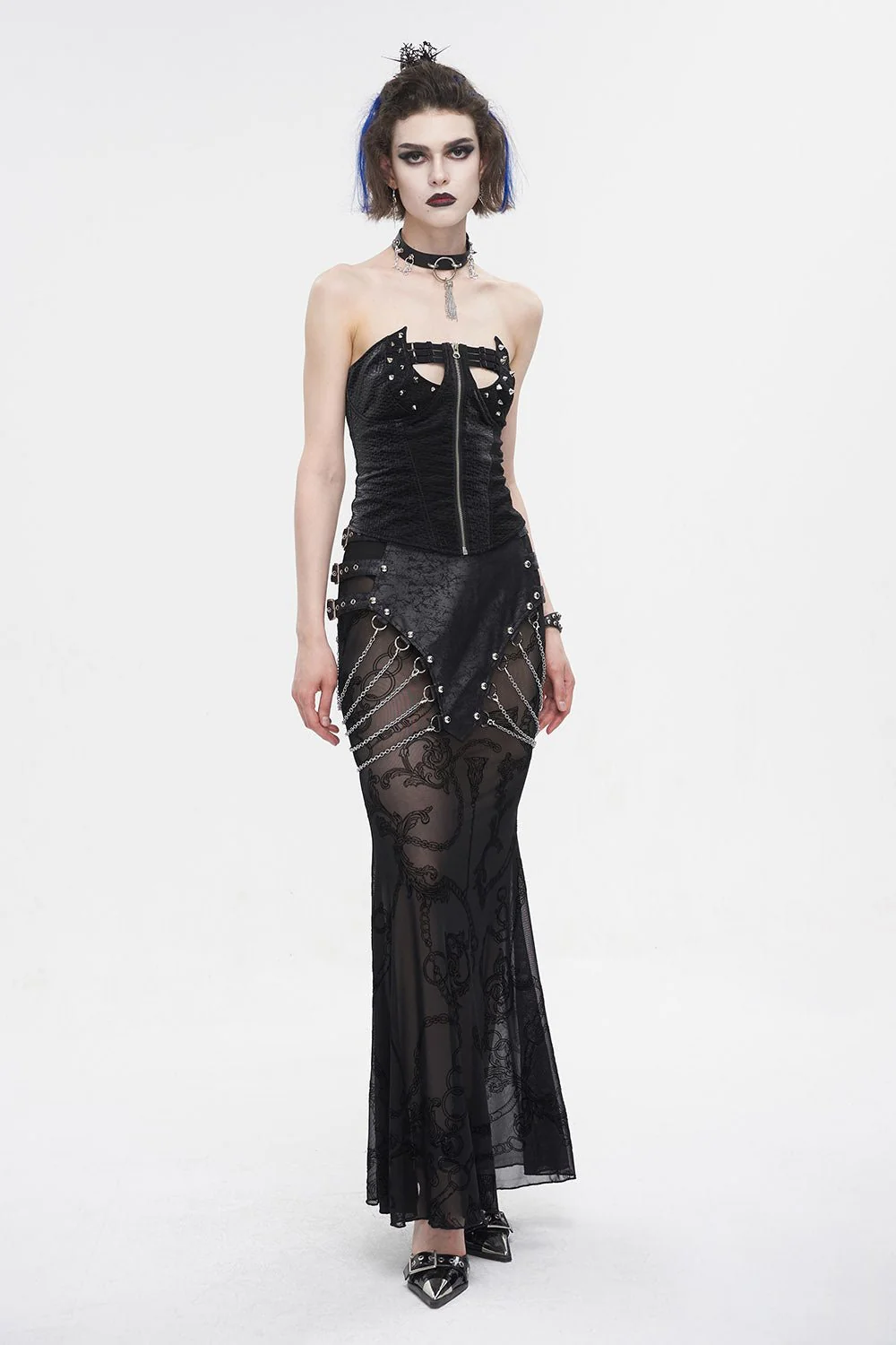 Black Ashes Mermaid Maxi Skirt - Image 6