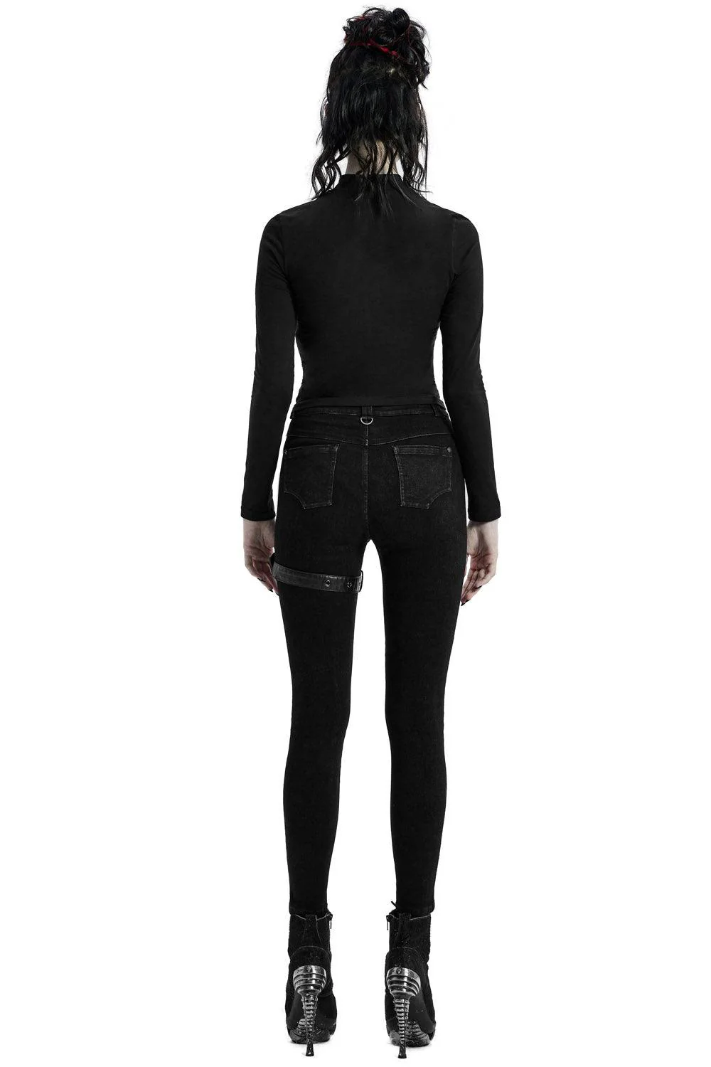Black Ashes Thigh Harness Pants - Image 6