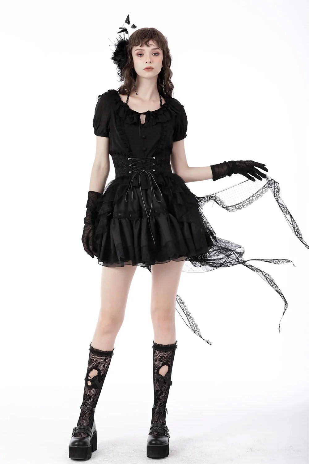 Black Ballet Corset Skirt - Image 2