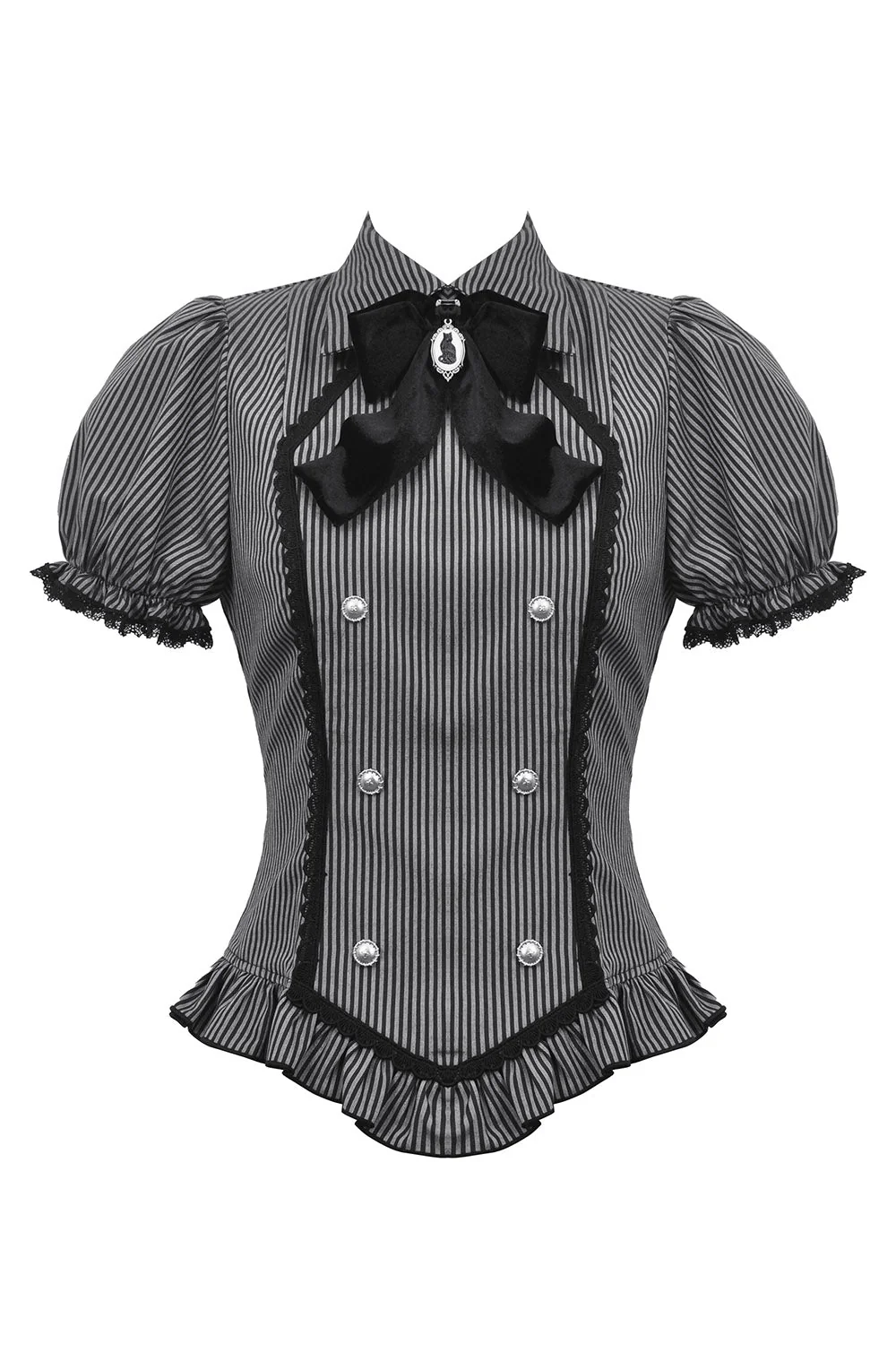 Black Cat Coven Cameo Blouse - Image 2