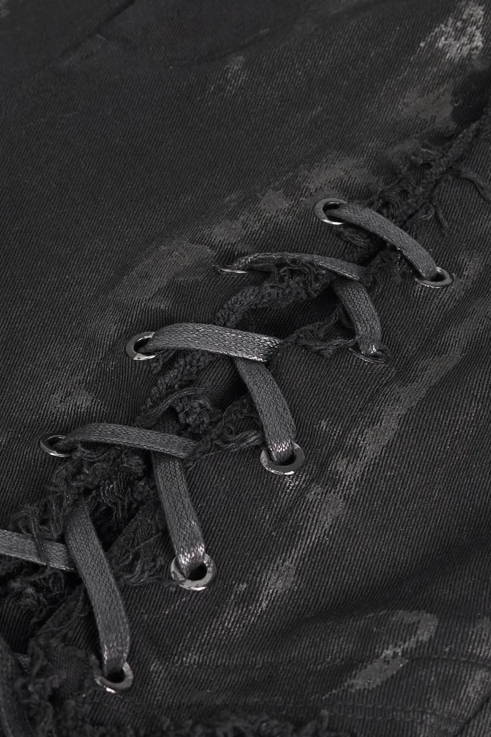 Black Death Lace-Up Pants - Image 7