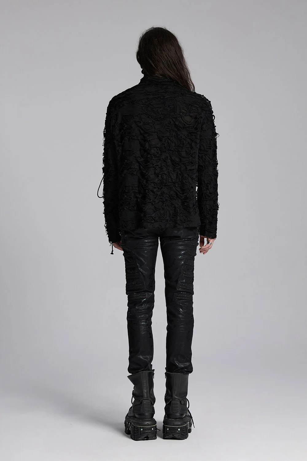 Black Death Tattered Mask Top - Image 5