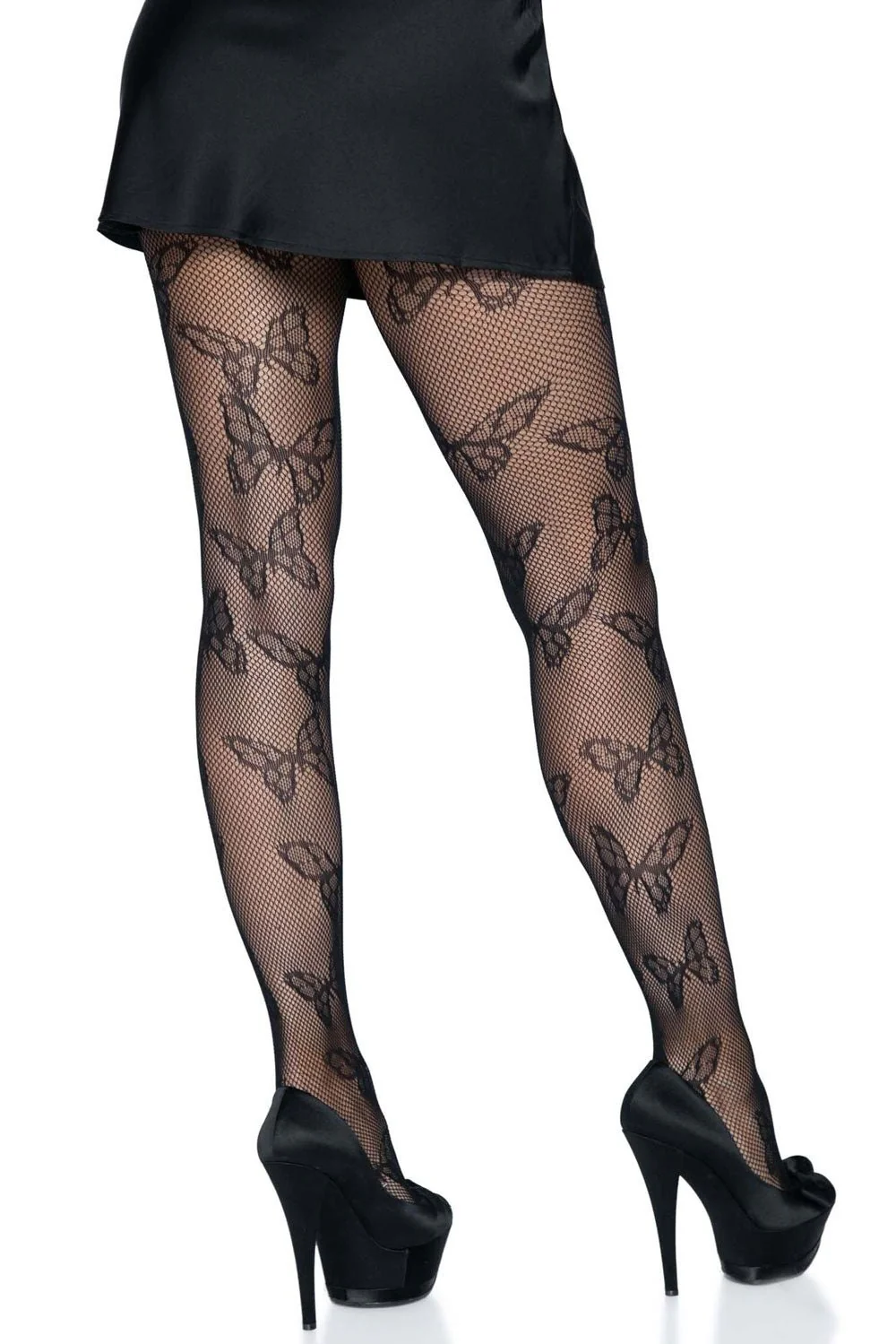 Black Fantasy Butterfly Tights - Image 3