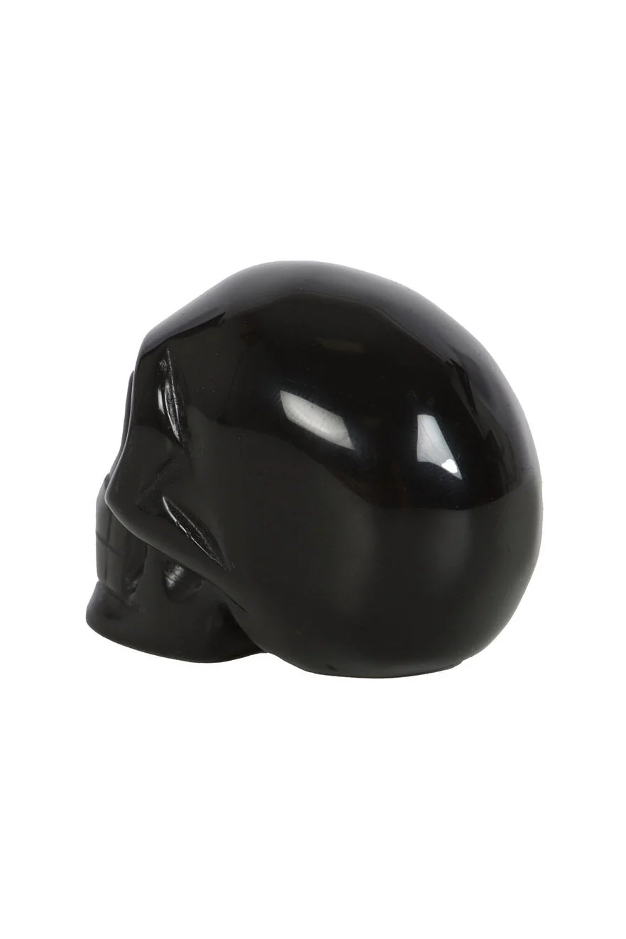 Black Obsidian Crystal Skull - Image 3