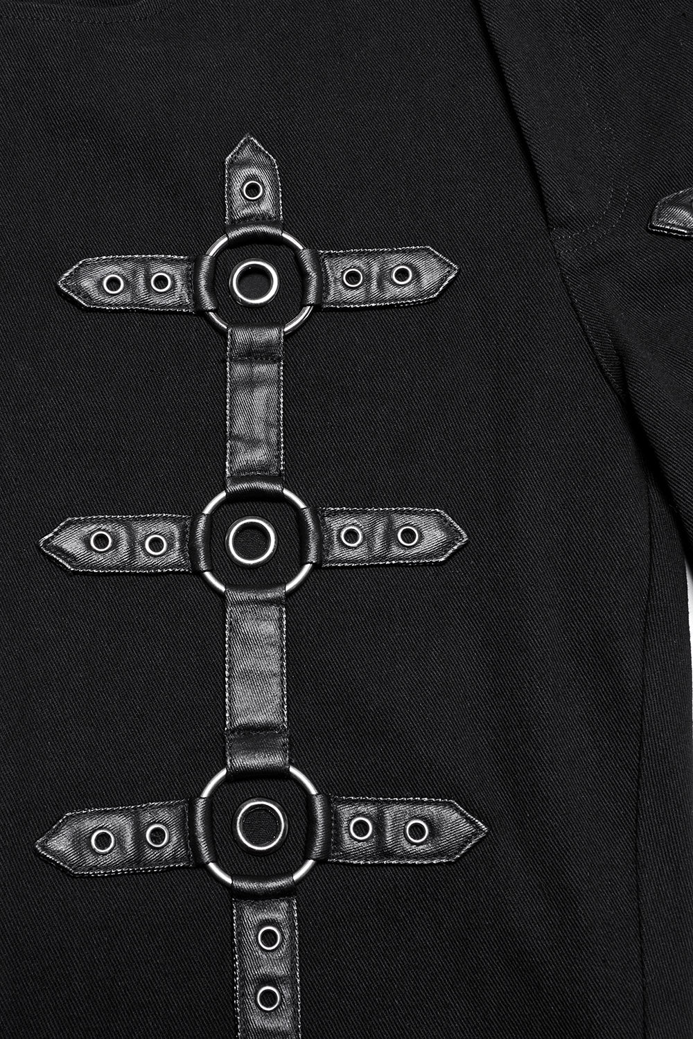Black Oil Buckle Pants - Image 6