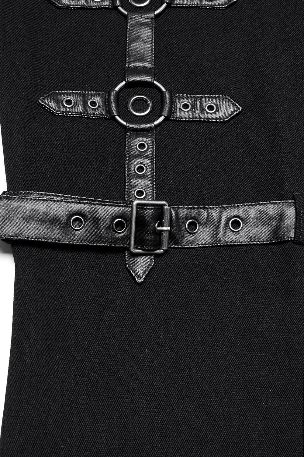 Black Oil Buckle Pants - Image 7