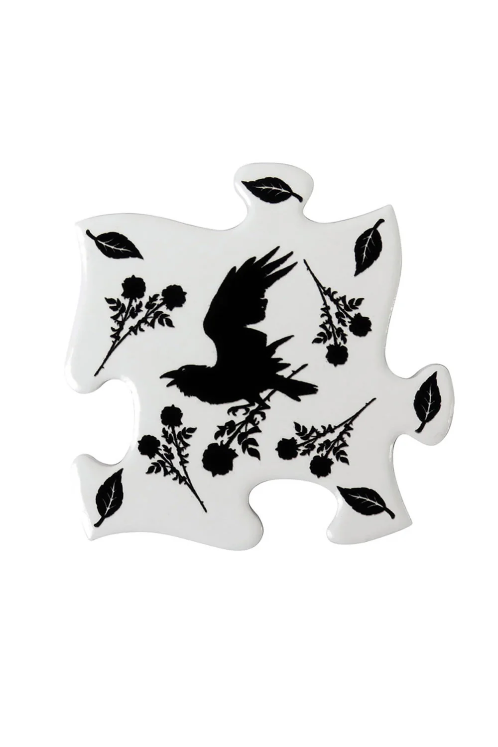 Black Raven & Rose Coaster Set - Image 2