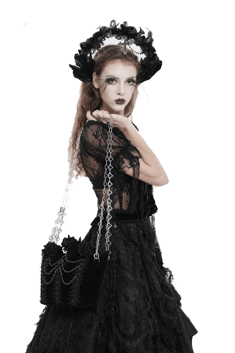 Black Rose Mourning Bag - Image 3