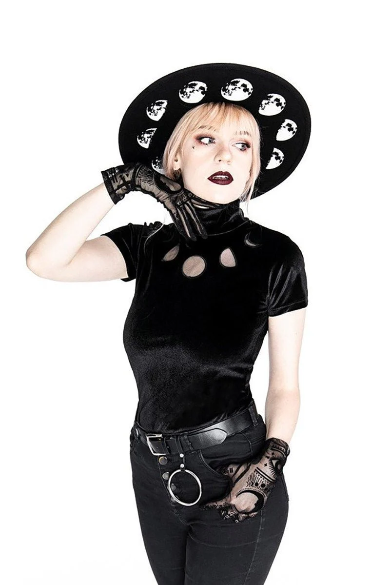 Black Velvet Moon Phases Top - Image 6