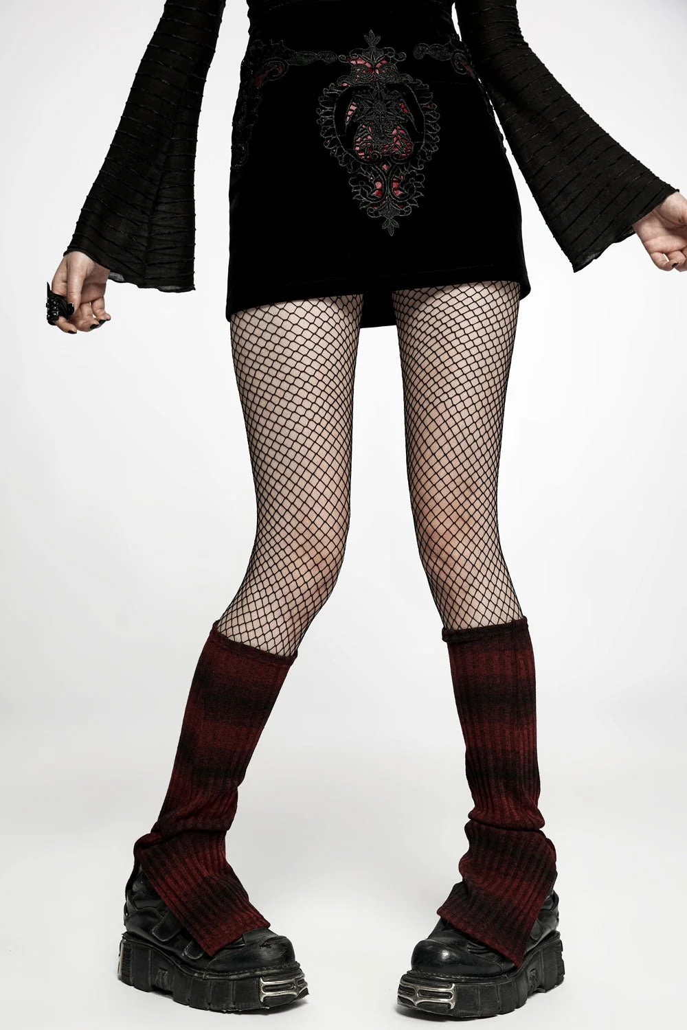 Black Velvet Vamp Mini Skirt - Image 3