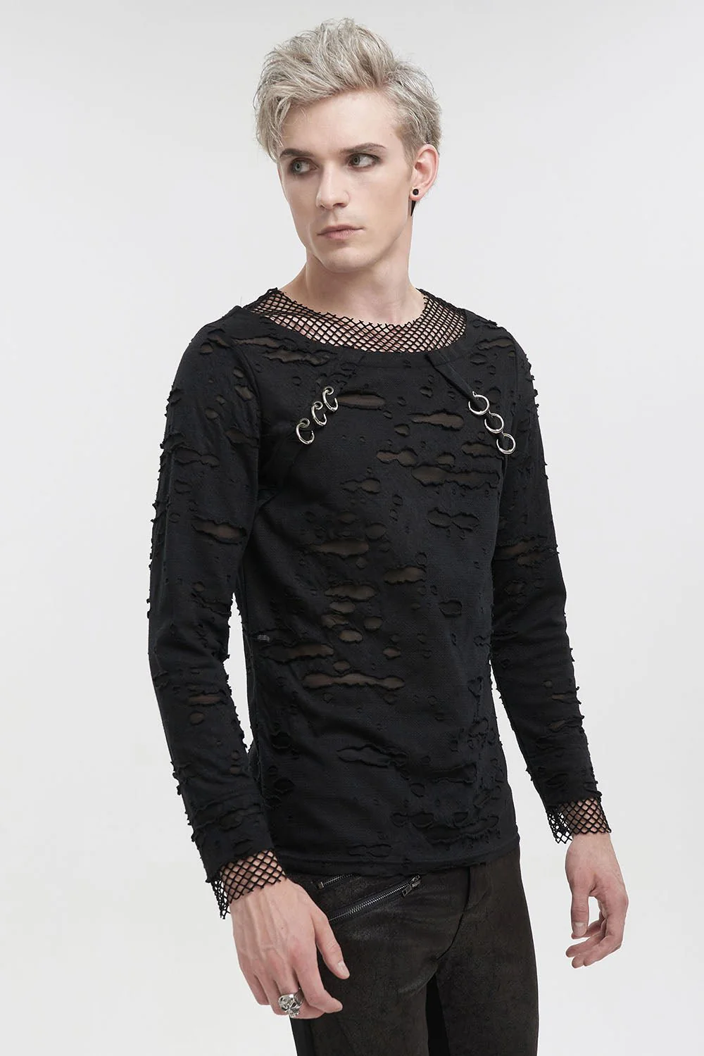 Black Whiskey Distressed Top - Image 2