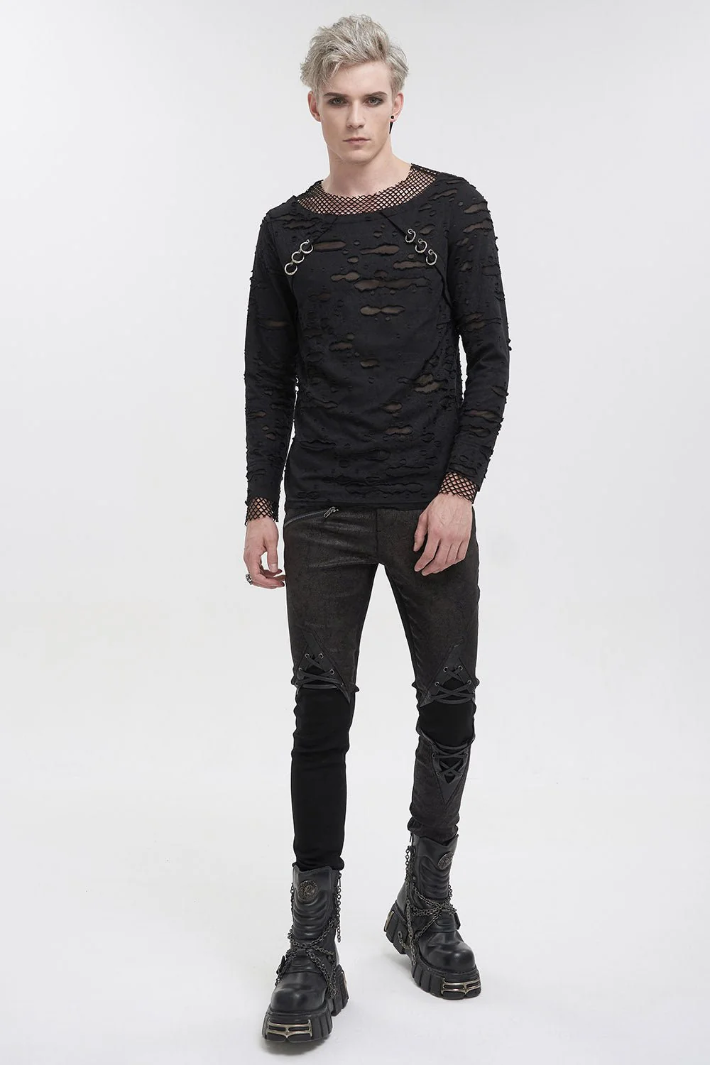 Black Whiskey Distressed Top - Image 5