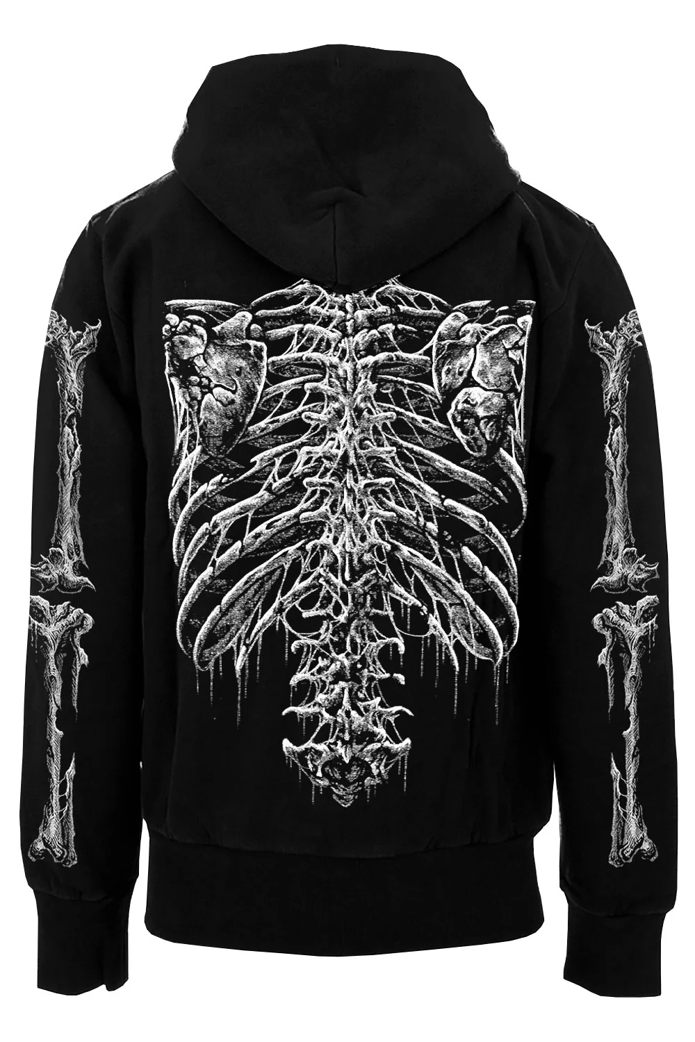 Bleeding Heart Skeleton Hoodie - Image 5