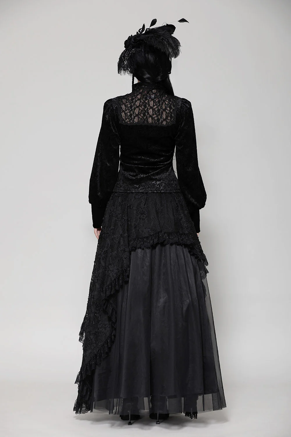 Blessed Be Victorian Goth Turtleneck Top - Image 6
