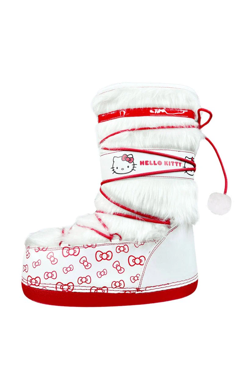 Blizz Hello Kitty Snow Boots [White/Red] - Image 4