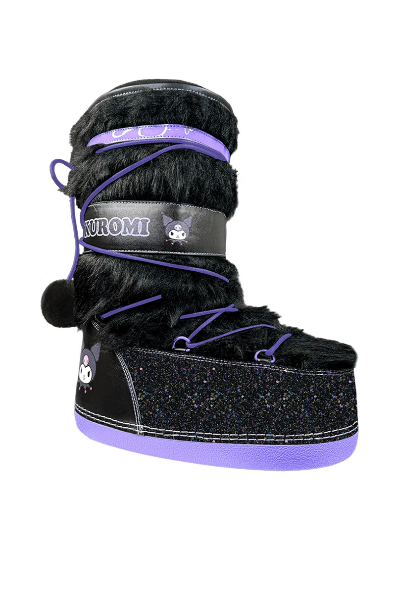 Blizz Kuromi Snow Boots [Black/Lavender] - Image 2