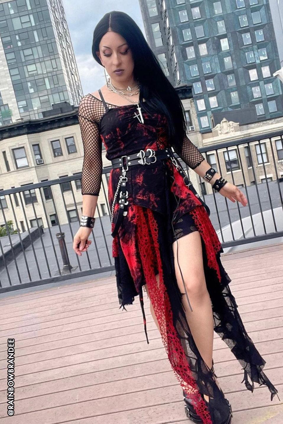 Blood Bride Distressed Punk Dress - Image 9