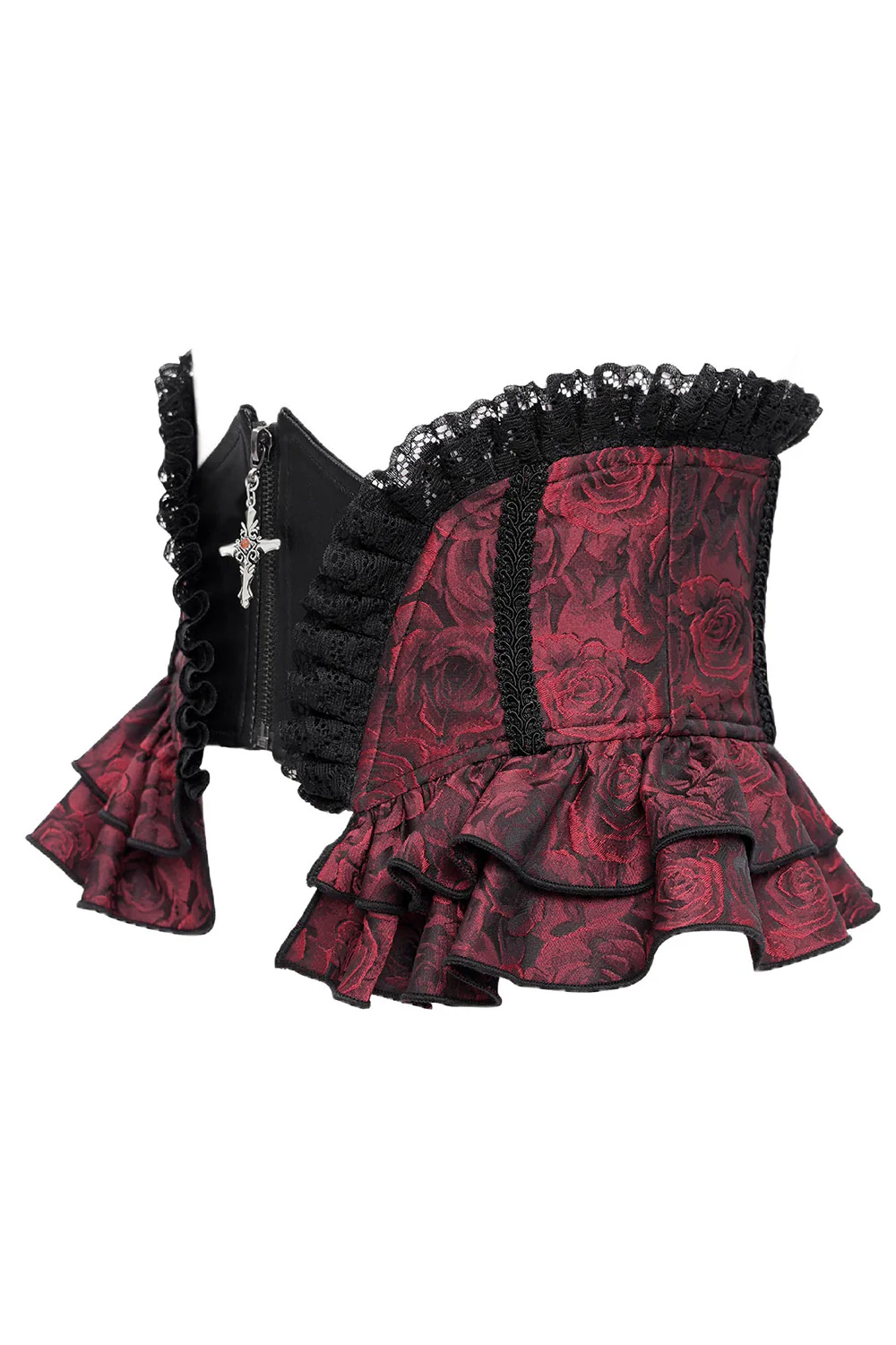 Blood Gardens Ruffle Corset [Red Rose] - Image 3